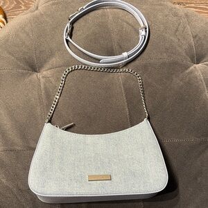 Kate Spade Crystal Silver Chain Shoulder Bag